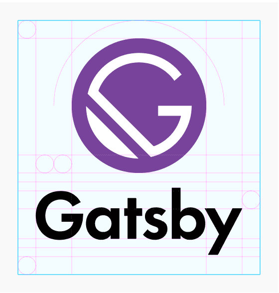 GatsbyJS logo with clearspace